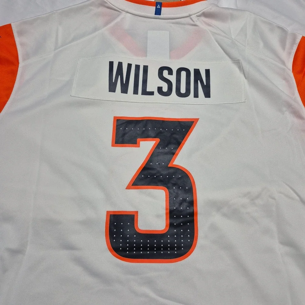 Russell Wilson Denver Broncos Nike Football Game Jersey White Men's Size 3XL
